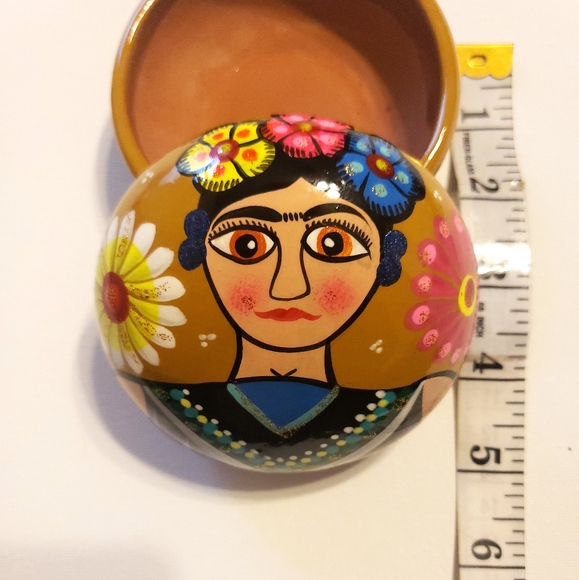 💙💚💛🧡💜Beautiful Handmade Frida Kahlo Jewelry box 💜🧡💛💚💙 - Picture 5 of 8